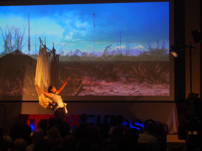 Xochitl Rodriguez during her 2015 TEDx Presentation
